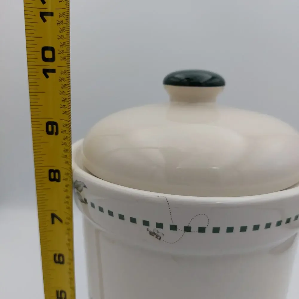 Disney Winnie the Pooh Works Cookie Jar Ceramic Stoneware Canister Treat Pot VTG